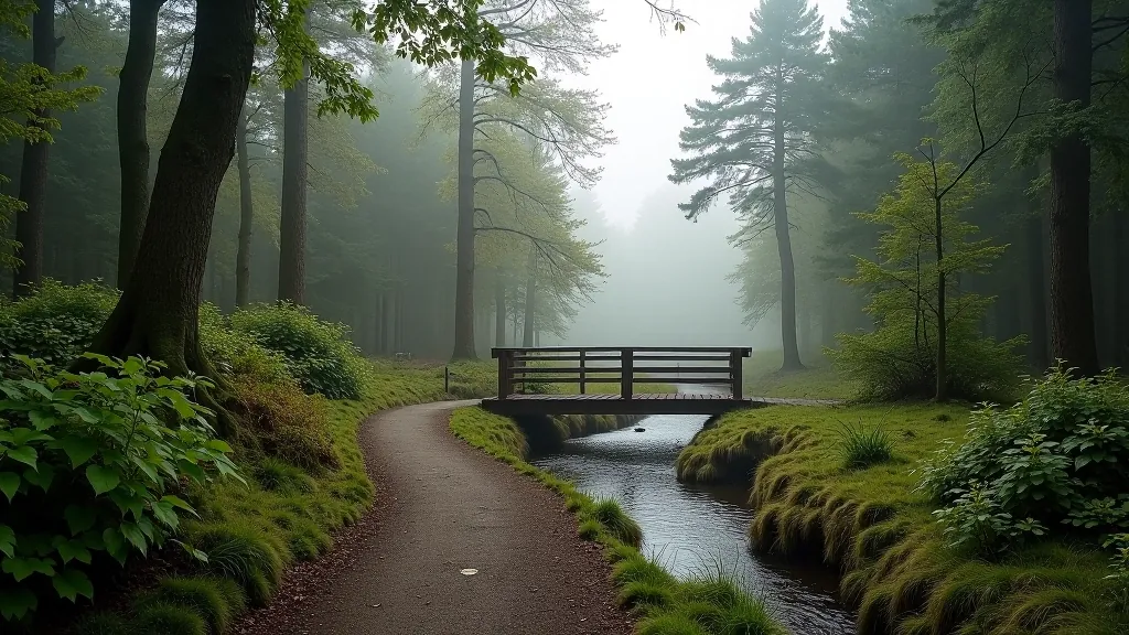 Portumna Forest trail network with varied difficulty options